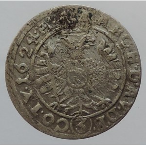 Ferdinand II. 1619-1637, 3 krejcar 1624 BZ/HT Vratislav-Zwirner+Tuchmann, MKČ 1003 R