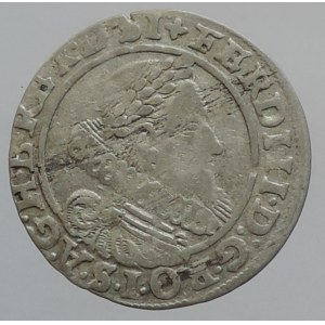 Ferdinand II. 1619-1637, 3 krejcar 1625 HR Vratislav-Riedel, zn. mincmistra po stranách orla, MKČ 1007, dr.škr.