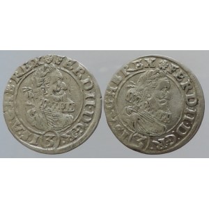 Ferdinand II. 1619-1637, 3 krejcar 1626 HR Vratislav-Riedel, zn. mincmistra v opise, MKČ 1011, 2ks