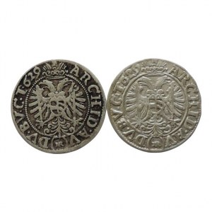 Ferdinand II. 1619-1637, 3 krejcar 1629 HR Vratislav-Riedel+Ziesler, MKČ 1018 2ks