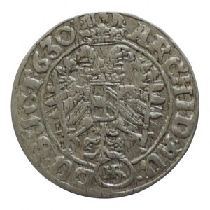 Ferdinand II. 1619-1637, 3 krejcar 1630 HR Vratislav-Riedel+Ziesler, MKČ 1018