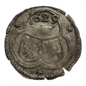 Ferdinand II. 1619-1637, 1/2 krejcar 1629 Kutná Hora-Hölzl, MKČ 820, nep.napr., dr.ned.