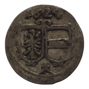 Ferdinand II. 1619-1637, 1/4 krejcar 1624 Vratislav-Riedel, MKČ 1053 RRR