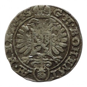 Ferdinand III. 1637-1657, 3 krejcar 1645 Praha-Wolker, MKČ 1181