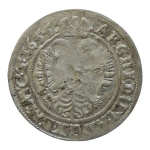 Ferdinand III. 1637-1657, 3 krejcar 1655 b.zn. Vratislav-Hübner, MKČ 1291, nep.ned. R