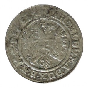 Ferdinand III. 1637-1657, 3 krejcar 1656 b.zn. Vratislav-Hübner, MKČ 1295, dr.ned. R