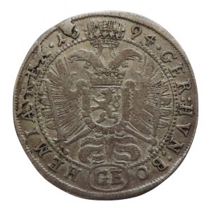 Leopold I. 1657-1705, XV krejcar GE Praha-Egerer MKČ 1410