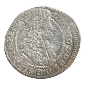 Leopold I. 1657-1705, 3 krejcar 1704 GE Praha-Egerer, Nech.219, mělká ražba