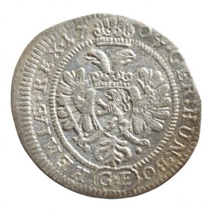 Leopold I. 1657-1705, 3 krejcar 1704 GE Praha-Egerer, Nech.219, mělká ražba