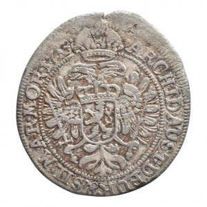 Karel VI. 1711-1740, 3 krejcar 1715 Praha, hr.