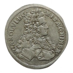 Karel VI. 1711-1740, 3 krejcar 1723 Vratislav-Nowak, MKČ 1930