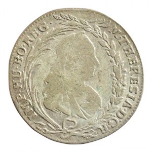 Marie Terezie 1740-1780, 20 krejcar 1770 EVS-AS, Praha, nep.ned.