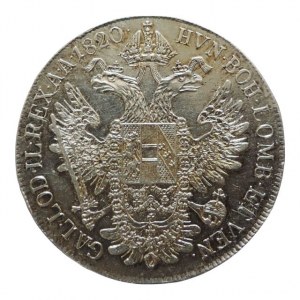 František II. 1792-1835, tolar 1820 C, dr.škr. 27,958g