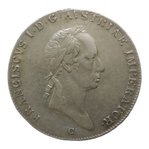 František II. 1792-1835, 1/2 tolar 1826 C, dr.st. ? 13,990g R