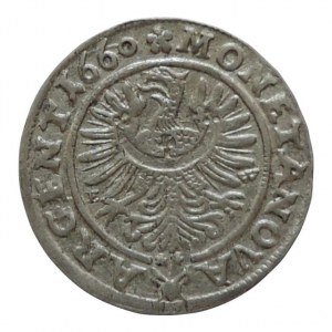 Lehnice-Břeh, Jiří 1654-1664, 3 krejcar 1660 FW Kopicki 5390