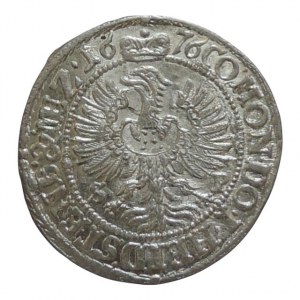 Württemberg-Olešnice, Sylvius Friedrich, 3 krejcar 1676 SP, Kopicki 6210