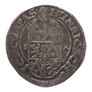 Šlik Jindřich 1612-1650, 3 krejcar 1634, patina, ned.