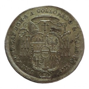 Olomouc arcibiskupství, Antonín Theodor Colloredo-Waldsee 1777-1811, 10 krejcar 1779 W/IC-FA Vídeň-Cronberg+Aicherau, patina, sbríkový SV-1101