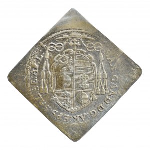 Salzburg arcibiskupství, Max Gandolph z Khüenburgu 1668-1687, 1/6 tolaru 1677 - klipa, pozl., ned., škr., st.po oušku