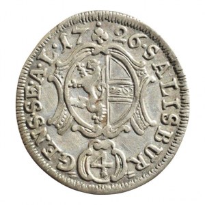 Salzburg arcibiskupství, Franz Anton Harrach 1709-1727, 4 krejcar 1726, Zöttl 2465, Probszt 2051
