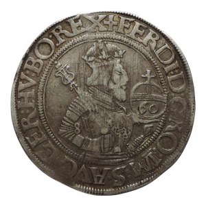 Ferdinand I. 1521/2-1564, zlatník = 60krejcar 1564 Klagenfurt, just. 24,082g