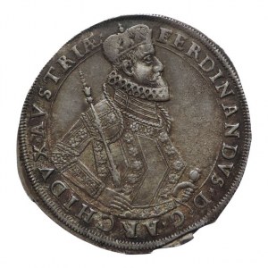 Štýrsko, Ferdinand II. jako arcivévoda 1590/97-1619/20, 1 tolar 1617 Graz-W.Balthasar, krásná patina 28,186g
