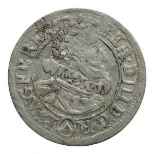 Ferdinand II. 1619-1637, 3 krejcar 1624 Vídeň-Fellner, letopočet 1624, dr.vady kovu