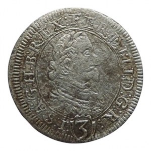 Ferdinand II. 1619-1637, 3 krejcar 1624 Graz, st.kor.