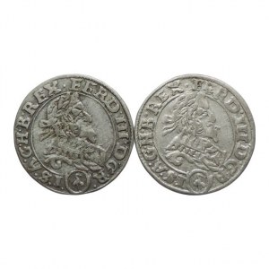 Ferdinand III. 1637-1657, 3 krejcar 1637 Vídeň-Stadler 2ks