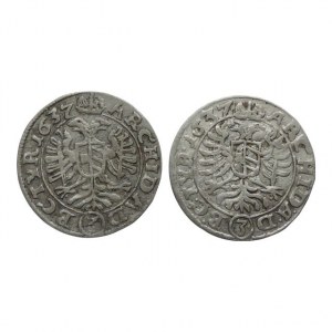 Ferdinand III. 1637-1657, 3 krejcar 1637 Vídeň-Stadler 2ks