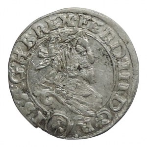 Ferdinand III. 1637-1657, 3 krejcar 1645 Vídeň-Stadler, škr.