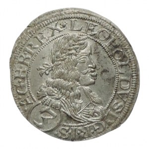 Leopold I. 1657-1705, 3 krejcar 1665 CA Vídeň-Cetto