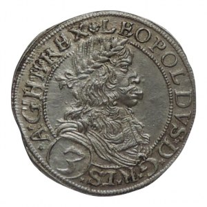 Leopold I. 1657-1705, 3 krejcar 1669 Vídeň