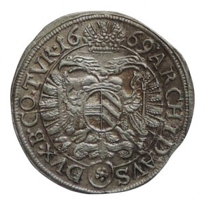 Leopold I. 1657-1705, 3 krejcar 1669 Vídeň