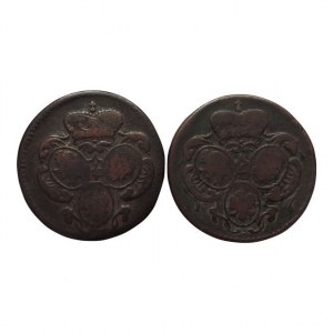 Marie Terezie 1740-1780, Cu grešle 1760 bz, 1764 bz, 2ks