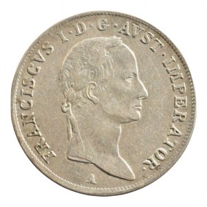František II. 1792-1835, 20 krejcar 1831 A, stuhy na krku, zc.nep.rysky, R