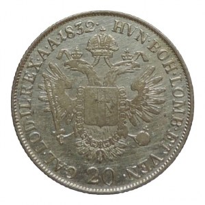 František II. 1792-1835, 20 krejcar 1832 M