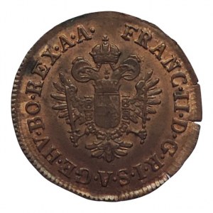 František II. 1792-1835, Cu 1/4 krejcar 1800 A, nep.napr.