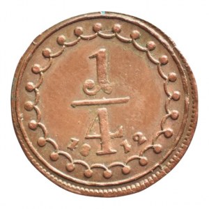 František II. 1792-1835, Cu 1/4 krejcar 1812 A