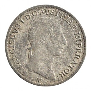 František II. 1792-1835, 1/4 lira 1822 V