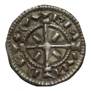 Koloman 1095-1116, denár Huszár 38, nep.prohnutý, nep.napr.