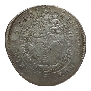 Leopold I. 1657-1705, XV krejcar 1688 KB, dr.ned.