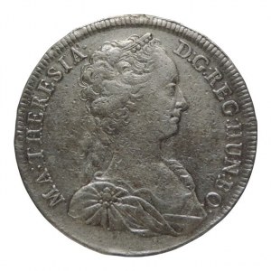 Marie Terezie 1740-1780, tolar 1741 KB Huszár 1667, četné drobné úhozy na aversu, 28,607g