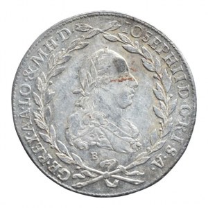 Josef II. 1780-1790, 20 krejcar 1780 B/SK-PD, dr.škr.
