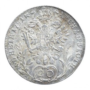 Josef II. 1780-1790, 20 krejcar 1781 B