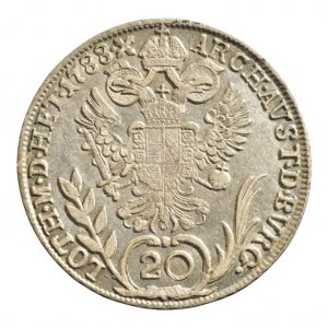 Josef II. 1780-1790, 20 krejcar 1788 G, dr.škr.