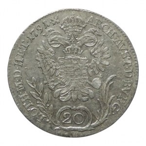 Leopold II. 1790-1792, 20 krejcar 1791 B