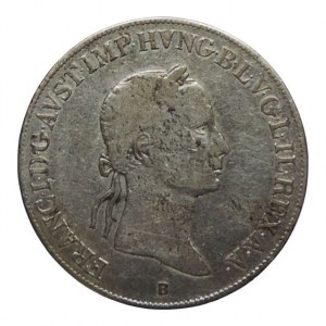 František II. 1792-1835, 20 krejcar 1833 B Madona, vady kovu