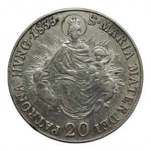 František II. 1792-1835, 20 krejcar 1835 B Madona