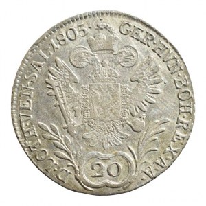 František II. 1792-1835, 20 krejcar 1805 E, zc.nep.just.